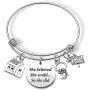 Realtor Gift She Believed She Could Bracelet Real Estate Agent Jewelry Gift Inspirational Gift Appreciation Gift(she Believe Realtor BR)
