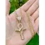 Shop-iGold Men Women 14k Gold Pl Ankh Cross Diamond Ankh Cross Egyptian Ice Out Pendant Charm Pendant, Stainless Steel Real 2.5 mm Rope Chain, Mans Jewelry, Iced Pendant, Ankh Necklace Shop-iGold Men Women 14k Gold Pl Ankh Cross Diamond Ankh Cross Egyptian Ice Out Pendant Charm Pendant, Stainless Steel Real 2.5 mm Rope Chain, Mans Jewelry, Iced Pendant, Ankh Necklace