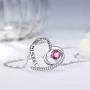 Sterling Silver Blue Sapphire Peridot Necklace Forever Love Infinity Citrine Pink Tourmaline Jewelry