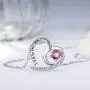 Sterling Silver Blue Sapphire Peridot Necklace Forever Love Infinity Citrine Pink Tourmaline Jewelry