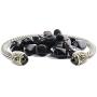 John Medeiros Beautiful Nouveau Collection Cuff Bracelet Black Cubic Zirconia