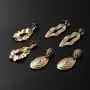 6 Pairs Assorted Dangling Gold metal Earrings Jewelry Best Gift for Women and Girls(Factory direct sales)
