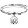 KENYG The Love Between A Mother and Daughter is Forever Round Shape Pendant Snake Bracelet Bangle for Mother