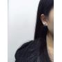 JustMoMoMin Vintage Arc Shaped Marbling Enamel Dangle Drop Earrings For Women Girls Jewelry