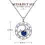 Sagittarius Necklace Zodiac Sign Horoscope Gifts Constellation Birthstone Pendant Necklaces Jewelry 925 Sterling Silver for Women Girls White Gold Plated