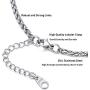 PROSTEEL Stainless Steel Africa Map Necklace for Men Women, 18K Gold/Rose Gold/Black Plated, Customize Available, 22''-24'' Adjustable, Come Gift Box