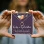 Godmother Necklace: Godmother Gift, Godmother Proposal, Fairy Godmother, 2 Linked Circles (rose-gold-plated-base, NA)