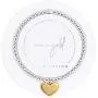 Katie Loxton Sweet Sayings Heart of Gold Womens Silver Plated Boxed Stretch Charm Bracelet