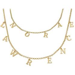 MyNameNecklace Personalized Choker Necklace Hanging Name Initial Letters-Custom Made Christmas Jewelry Gift
