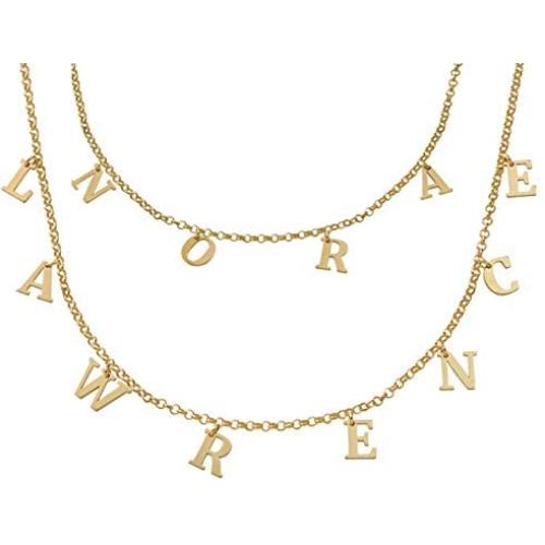 MyNameNecklace Personalized Choker Necklace Hanging Name Initial Letters-Custom Made Christmas Jewelry Gift
