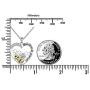 Sterling Silver Forever Love Cute Animal Love Heart Necklace Ring Earrings for Women Graduation Gift
