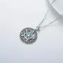 MBSUUH Celtic Knot Star Necklace 925 Sterling Silver Star Moon Celtic Knot Round Pendant Necklace Jewelry Gift for Women MBSUUH Celtic Knot Star Necklace 925 Sterling Silver Star Moon Celtic Knot Round Pendant Necklace Jewelry Gift for Women