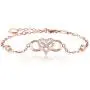 BlingGem Bracelets for Women 925 Sterling Silver Dainty Religious Cross Faith Infinity Heart Love Symbol Sideways Cross God Blessed Bracelet Confirmation Mothers Gift for Mom Women