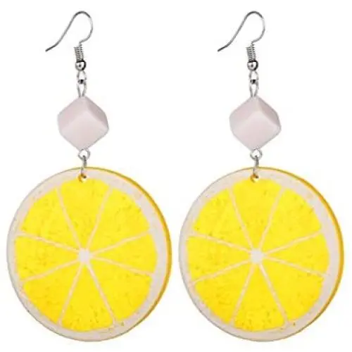YOOE Geometric Cube Circle Tangerine Slices Lemon Dangle Earrings,Colorful Acrylic Fruits Pendant Earrings for Women Girls Birthday Gifts YOOE Geometric Cube Circle Tangerine Slices Lemon Dangle Earrings,Colorful Acrylic Fruits Pendant Earrings for Women Girls Birthday Gifts