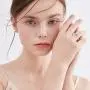 CUOKA MIRACLE Moon Ring, S925 Sterling Silver Crescent Moon Ring Open Ring Adjustable Ring Gift for Women