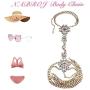 NABROJ 8 Colors 1 PC Glamorous Crystal Body Chain Costume Belt Chain Jewelry with Gift Box