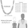 PROSTEEL 316L Stainless Steel Figaro Chain Necklace for Men/Women, Black/18K Real Gold Plated, 4mm to 13mm, 14inch to 30inch, Come Gift Box