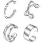 ChicSilver 925 Sterling Silver Ear Cuff Non Piercing Clip on Cartilage Earrings for Women Teengirls (with Gift Box) ChicSilver 925 Sterling Silver Ear Cuff Non Piercing Clip on Cartilage Earrings for Women Teengirls (with Gift Box)