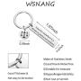 WSNANG MLK Jr Quote Injustice Anywhere is a Threat to Justice Everywhere Keychain Equality Peace Jewelry Black Pride Gift