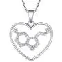 YL Serotonin Necklace Sterling Silver Dopamine Pendant Phantom Molecule Jewelry for Women