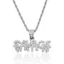 Halukakah Gold Chain with Bubble Letter King/Gang/Trap/Savage Iced Out,Diamond Necklace for Men 18k Real Gold Plated/Platinum White Gold Finish with Rope Chain 24''/Tennis Chain 20'' Free Giftbox Halukakah Gold Chain with Bubble Letter King/Gang/Trap/Savage Iced Out,Diamond Necklace for Men 18k Real Gold Plated/Platinum White Gold Finish with Rope Chain 24''/Tennis Chain 20'' Free Giftbox
