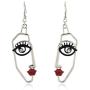 Human Face Dangle Drop Statement Fashion Earrings for Women Girls