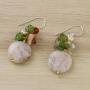 NOVICA Multi-Gem Quartz Cultured Freshwater Pearl .925 Sterling Silver Beaded Earrings, Thai Joy