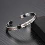 Memorial Gift for Women Girls God Has You in His Arms I Have You in My Heart Cuff Bangle Bracelet