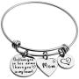 Meibai Memorial Bracelet God Has You in His Arms I Have You in My Heart Expandable Bangle Loss of Mom Gift Dad Memorial Gift