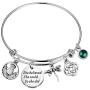 BLEOUK Outlander Gift Sasenach Inspired Jewelry Gift She Believed She Could So She Did Outlander Scottish Thistle Dragonfly Charm Bracelet