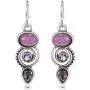 Junxin Vintage Drop Dangle Earrings for Women Girls, Small Teardrop Moonstone Earrings Dangling, Silver Dangle Hypoallergenic Earrings Mother’s Day Gift with Box