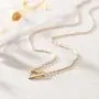 Fettero Geometric Necklace Gold Triangle Spike Pendant Dainty Paperclip Chain Long 14K Gold Plated Minimalist Simple Boho Hypoallergenic Jewelry Gift for Women Men Fettero Geometric Necklace Gold Triangle Spike Pendant Dainty Paperclip Chain Long 14K Gold Plated Minimalist Simple Boho Hypoallergenic Jewelry Gift for Women Men