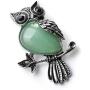 Top Plaza Owl Necklaces Healing Crystal Stone Pendant Reiki Spiritual Energy Gemstone Quartz Necklace Birthday for Women Men