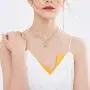 You Are My Sunshine Sunflower Necklace S925 Sterling Silver Sunflower Jewelry for Women Teens