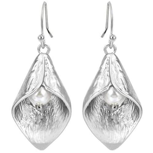 MIXIA Charm Calla Lily Flower Drop Damgle Earrings for Party Women Girls Jewelry Accessories