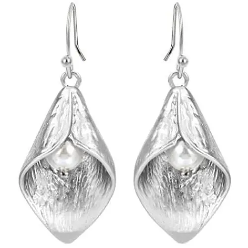 MIXIA Charm Calla Lily Flower Drop Damgle Earrings for Party Women Girls Jewelry Accessories