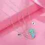 Elefezar Best Friends Magnetic Half Heart Pendant Necklace 2Pcs/Set Charm BFF Friendship Jewelry Elefezar Best Friends Magnetic Half Heart Pendant Necklace 2Pcs/Set Charm BFF Friendship Jewelry