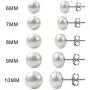 INBLUE 925 Sterling Silver Freshwater Pearl Earrings for Women Girls Cultured Stud White Purple Pearl Earrings Sets Bridesmaid Gifts Best Friend Lovers Jewelry INBLUE 925 Sterling Silver Freshwater Pearl Earrings for Women Girls Cultured Stud White Purple Pearl Earrings Sets Bridesmaid Gifts Best Friend Lovers Jewelry