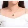 Sterling Silver Necklace Sunflower Heart Design for Women with Swarovski Crystals Beautiful Gift Jewelry for Wife and Mom and Girlfriend and Girls