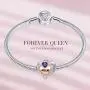 FOREVER QUEEN Love Heart Mom January Birthstone Charm for Bracelet 925 Sterling Silver Mom Charms Bead for Bracelet, Best Birthday Gift for Mom with Jewelry Box FOREVER QUEEN Love Heart Mom January Birthstone Charm for Bracelet 925 Sterling Silver Mom Charms Bead for Bracelet, Best Birthday Gift for Mom with Jewelry Box