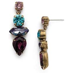 Sorrelli Multi-Cut Synthetic Crystal Statement Drop Earrings