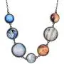 7 Planet Necklace,Solar System Handmade Charm Necklace with double-sided glass crystal ball for female teachers