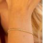 Lifetime Jewelry 1mm Rope Chain Bracelet for Women & Men 24k Real Gold Plated