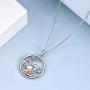 Turtle Deer Necklaces 925 Sterling Silver Elephant/Deer/Turtle/Fox/Hedgehog Mother Gifts for Women