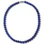 Shop LC 925 Sterling Silver Lapis Lazuli Beads Strand Necklace Women Jewelry For Gifts Anniversary 18'' Shop LC 925 Sterling Silver Lapis Lazuli Beads Strand Necklace Women Jewelry For Gifts Anniversary 18''