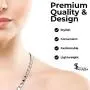 Elegant Titanium Magnetic Therapy Necklace Pain Relief for Neck Arthritis Migraine Headaches Shoulders And Back (Czech Stone Silver), Womens - Width: .25in Elegant Titanium Magnetic Therapy Necklace Pain Relief for Neck Arthritis Migraine Headaches Shoulders And Back (Czech Stone Silver), Womens - Width: .25in