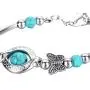 kelistom Vintage Beaded Chain Link Bracelet for Women Teen Girls, Unique Design Minimalist Jewelry Party Gifts