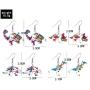 4Pairs Dinosaur Earring Set Resin Dinosaur Drop Dangle Earrings Cute Colorful Dinosaur Dangle Earrings for Girls Women Animal Creative Jewelry