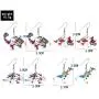 4Pairs Dinosaur Earring Set Resin Dinosaur Drop Dangle Earrings Cute Colorful Dinosaur Dangle Earrings for Girls Women Animal Creative Jewelry