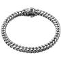 Jewelry Kingdom 1 Mens Necklace or Bracelet, 6MM Silver Cuban Link Chain for Mens Jewelry, Miami Chain Necklace for Women, High Polished 316L Stainless Steel(Length of 7-30inches)